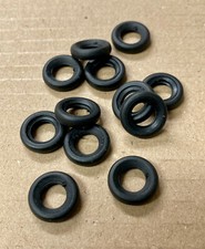 12 Corgi Toy SMOOTH ROUND TIRES 15mm od - see description for suitable fits