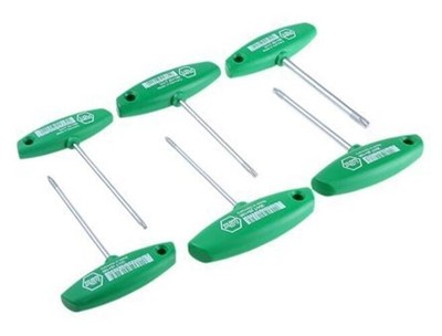 Wiha Tools 6 Stück T-Form Torx Schlüsselsatz T10; T15;T20; T25;T30;T40