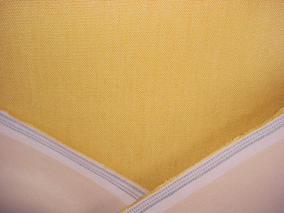 4-1/8Y Kravet Couture 30421 Watermill Lemon Yellow 100% Linen Upholstery Fabric - Image 4 of 4