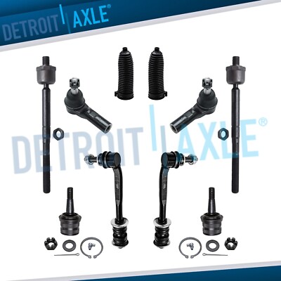 Front Inner Outer Tie Rod Lower Ball Joint Sway Bar Link for Dodge Durango 16mm