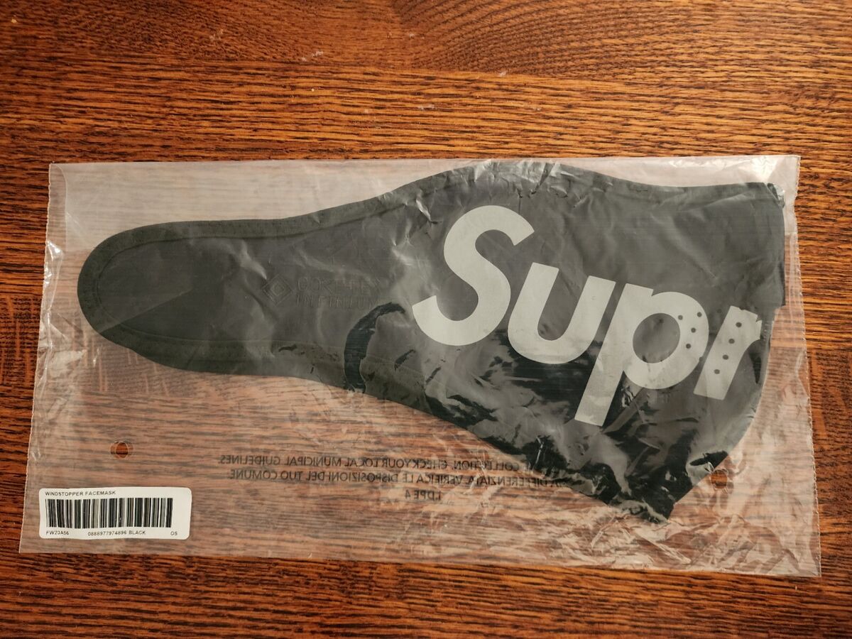 Supreme Black Facemask Windstopper Ski Mask Logo New | eBay Supreme Black Facemask Windstopper Ski Mask Logo New | eBay