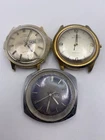 timex automatic not running 3 watch lot vintage men Great Britain Project Parts