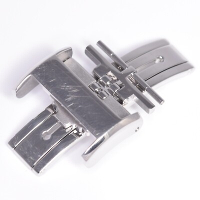 Authentic Longines L639077045 Steel 18mm Wide Deployment Watch Clasp Buckle