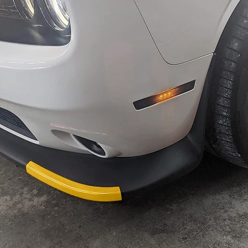 Cubierta protectora divisor de labios parachoques delantero amarillo para Dodge Challenger 2015+ - Imagen 3 de 5
