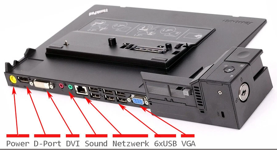 DOCKING STATION IBM LENOVO THINKPAD MINI DOCK SERIES 3 USB 3.0 04W3587 4337 DOC3 - Bild 3 von 4