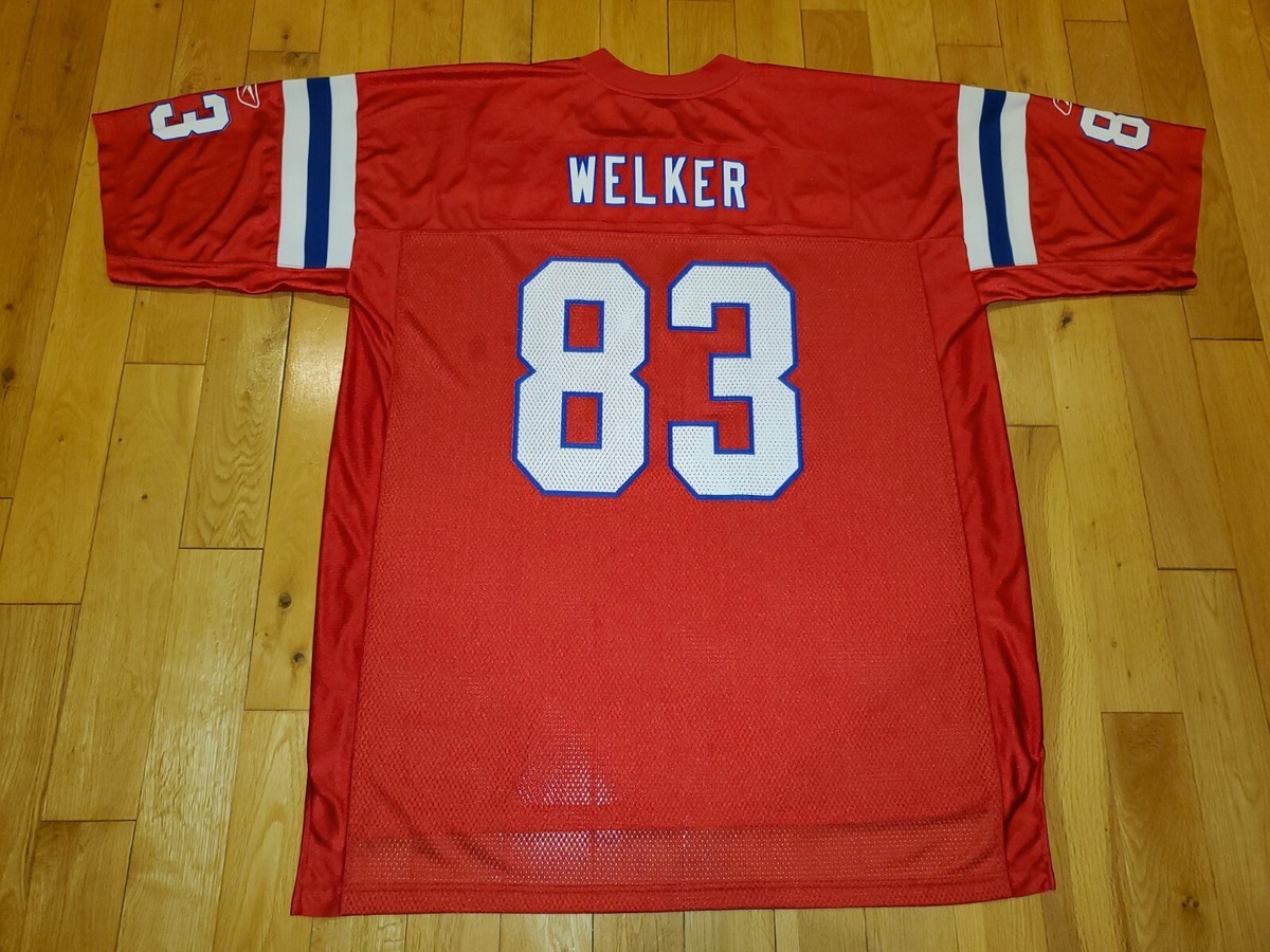 2011 Reebok Wes Welker Red NEW ENGLAND PATRIOTS Men NFL Throwback