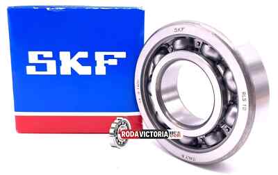 SKF RLS10 DEEP GROOVE BALL BEARING, OPEN TYPE, NO SEALS 31.750x69.850x17.463 mm