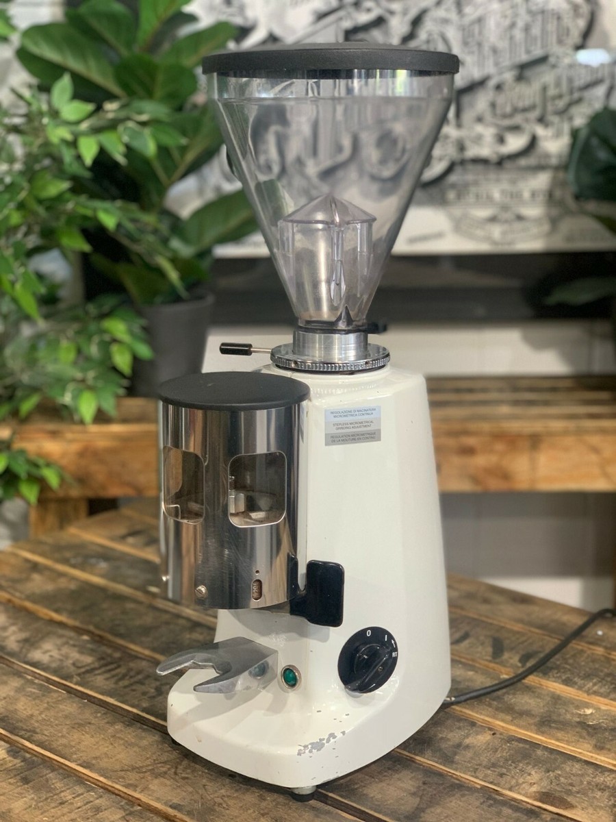 MAZZER SUPER JOLLY AUTOMATIC WHITE ESPRESSO COFFEE GRINDER