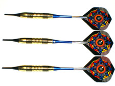 Soft Tip Darts, New 16 Gram Brass with Aluminum Spinning Shafts 3378