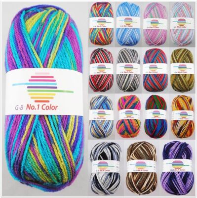 50g G-B No. 1 Color Handstrickgarn Wolle Stricken Häkeln Basteln GP 29,80 /1kg