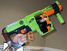 Nerf Zombie Strike Doominator Dominator 24 Dart Gun Blaster Zombie Blaster
