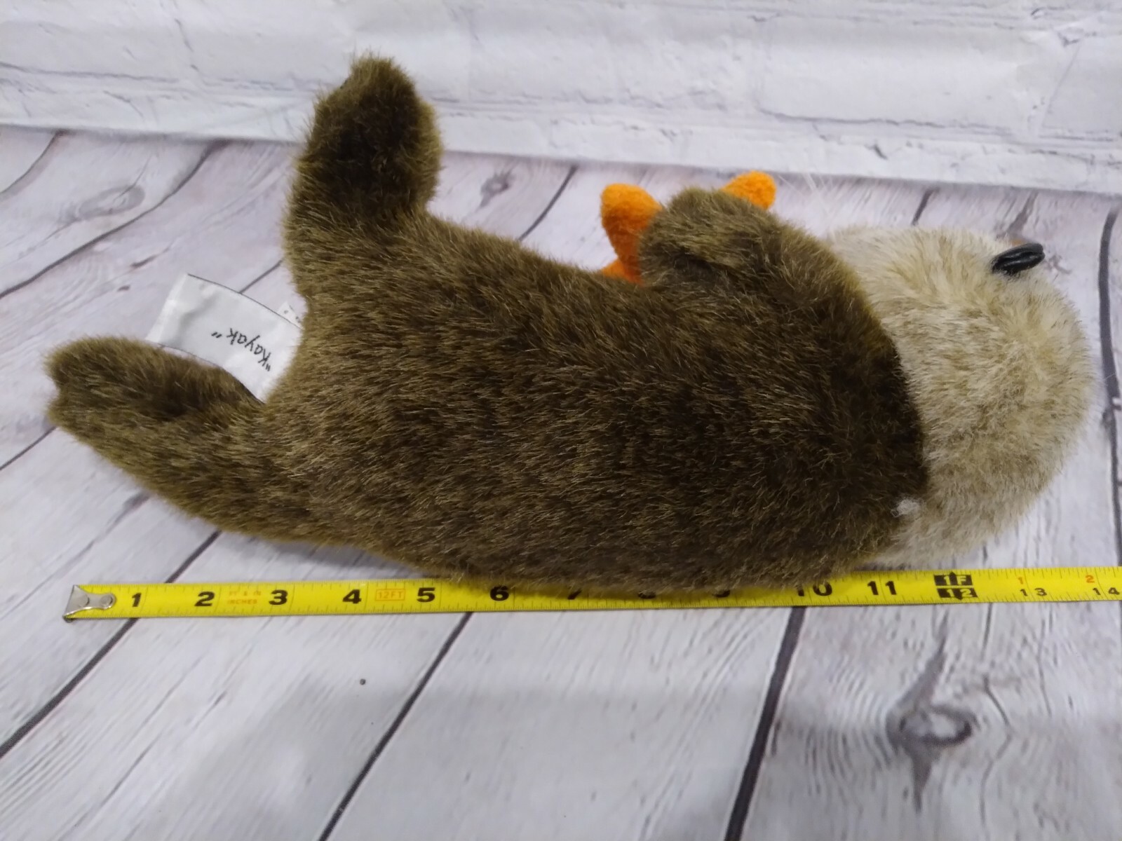 Sea Otter Plush Stuffed Animal House Orange Star Fish Kayak 13" 