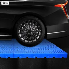 6pcs Waterproof Plastic Pallet Blue 60*40*5cm HPEP Pallet Floorstanding NEW