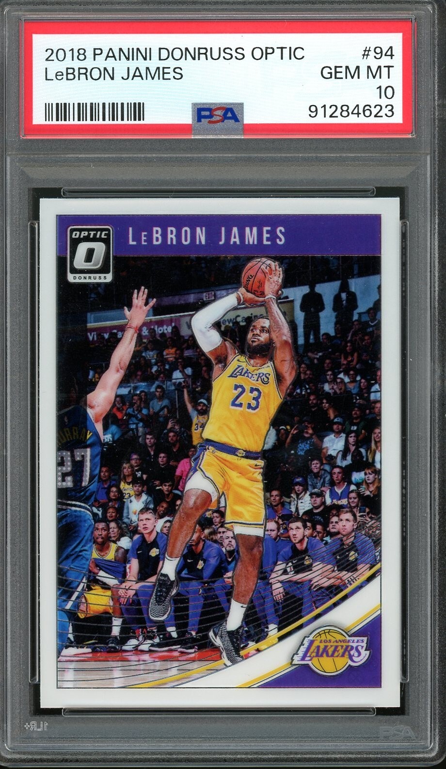 2018 Panini Donruss Optic LeBron James #94 PSA 10 Gem Mint Lakers