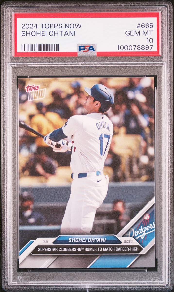 2024 TOPPS NOW #665 SHOHEI OHTANI PSA 10 | eBay