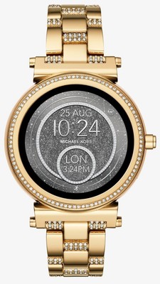 sofie pave gold tone smartwatch