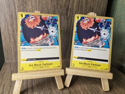 OP09-115 Eisblock Partisan X2 Karten!! Kaiser in der neuen Welt