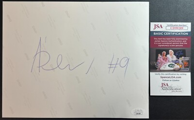 Deni Avdija Signed 8x10 Photo Backside JSA w/COA #9 Wizards/Trail