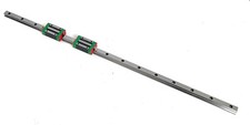 HIWIN HGR20C 20047L-60000 guida lineare + 2 slitte HGH20 A07AS207 -inutilizzate-