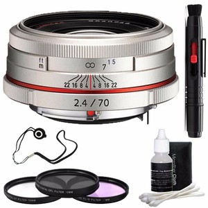 Pentax Hd Pentax Da 70mm F 2 4 Limited Lens Silver 3 Piece Filter Kit Ebay