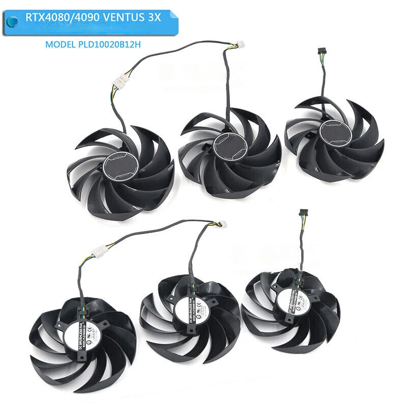 1PC For MSI RTX4060 Ti 4070 Ti 4080 4090 VENTUS 3X Graphics Card Cooling Fan - Image 2 of 4
