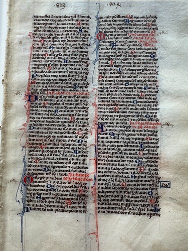 ca 1240 medieval vellum bible leaf England William de Brailes Psalms Historated - Picture 7 of 10