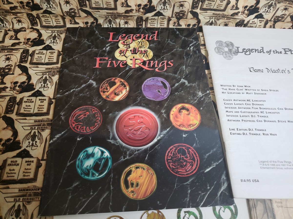 Legend of the Five Rings Game Master's Pack GM Screen Character