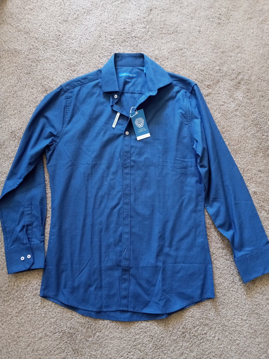 vince camuto slim fit dress shirt Vince Camuto Men's Solid Slim-Fit Dress Shirt