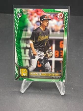 2022 HOY PARK BOWMAN PAPER GREEN PATTERN RC PARALLEL #96, SN 24/99