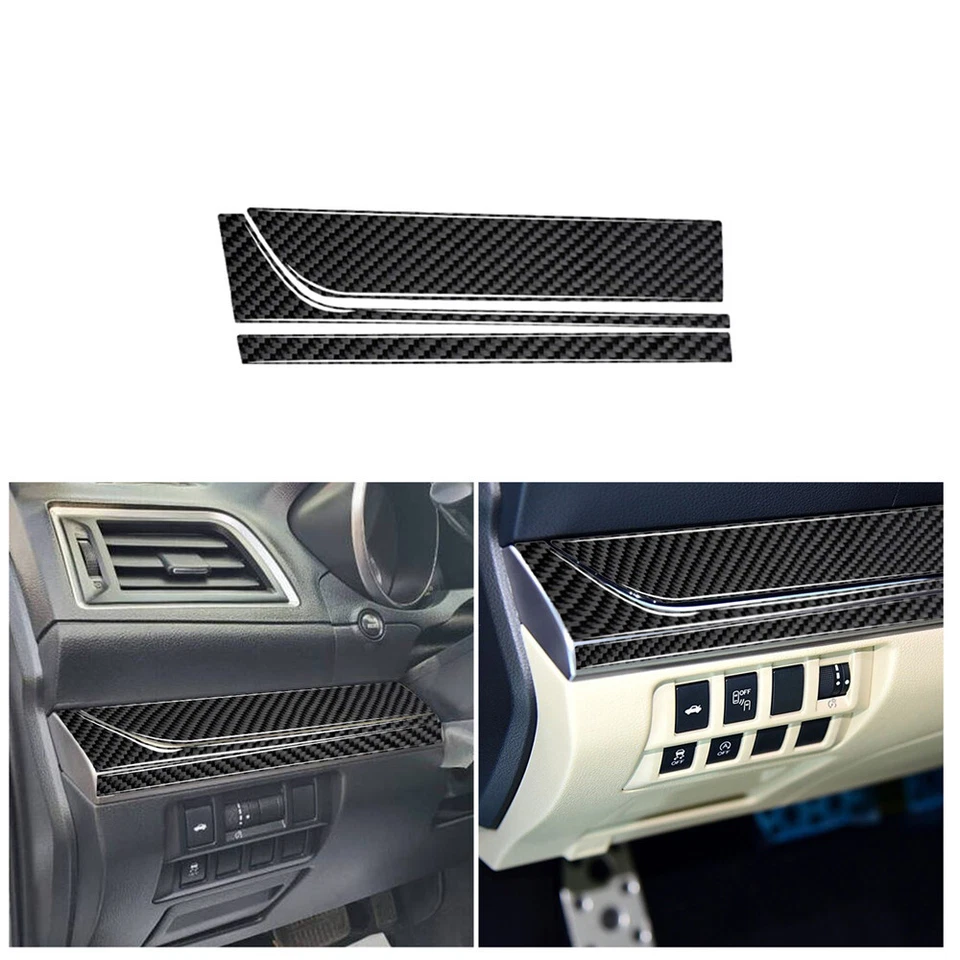 Kit completo de molduras interiores de auto de fibra de carbono para Subaru Outback 2015-2017 Foto 3 de 4