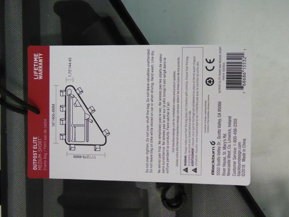 Bolso con marco Blackburn Outpost Elite mediano corto Foto 3 de 4