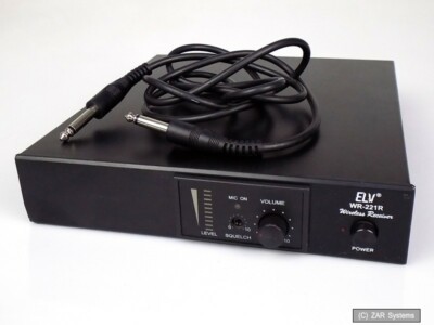 ELV WR-221R Wireless VHF Microphone Kabelloser Mikrophon Receiver für Funk Mikro