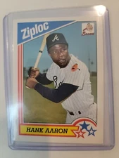 HANK AARON 1992 Ziploc Base Card