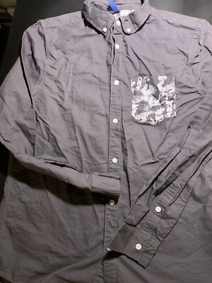 h&m men's dress shirts Men - Light Blue/Harbor City Loose-Fit Oxford Shirt - Size: XL