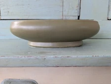 Vintage McCoy Floraline Planter #476-8 Matte Olive Green Glazed Bowl Excellent 