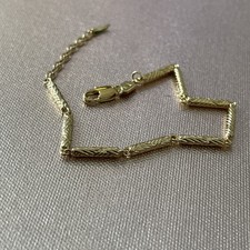 Wavy Ridge 18kt gold-plated bracelet Missoma Size A