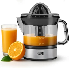 Electric Citrus Juicer - 2 Cones & Bpa-Free I High Juice Yield & Large Volume I