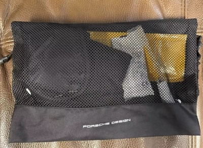 Lufthansa Business Class Amenity Kit Black Mesh Bag by Porsche Design-SEALED