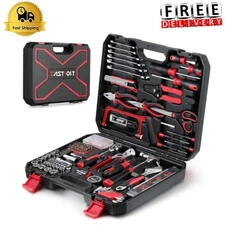 218-Piece Household Tool Kit Auto Repair Tool Set Tool Kits w/Storage Case US