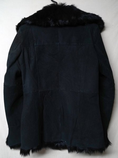 PECA Shearling Leather Jacket Double Face Patchwo… - image 2