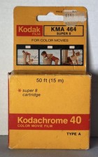 KODAK Kodachrome 40 8mm Super 8 Color Movie Film KMA 464 Type A Expired Feb 1978