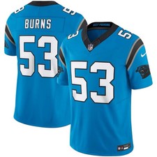 Nike Brian Burns #53 Carolina Panthers Men’s L Blue NFL On Field Jersey
