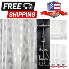 Plastic Shower Curtain Liner, Waterproof Printed PEVA Shower Curtain with Des...