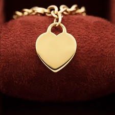 Tiffany & Co. 18ct Yellow Gold ‘Return to Tiffany™’ Heart Tag Charm Bracelet ...