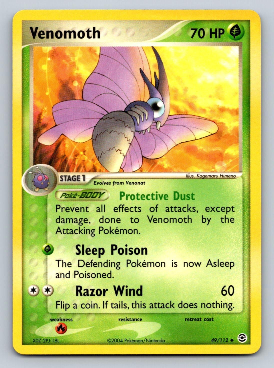 Venomoth FireRed & LeafGreen 49/112 UC NM Pokemon