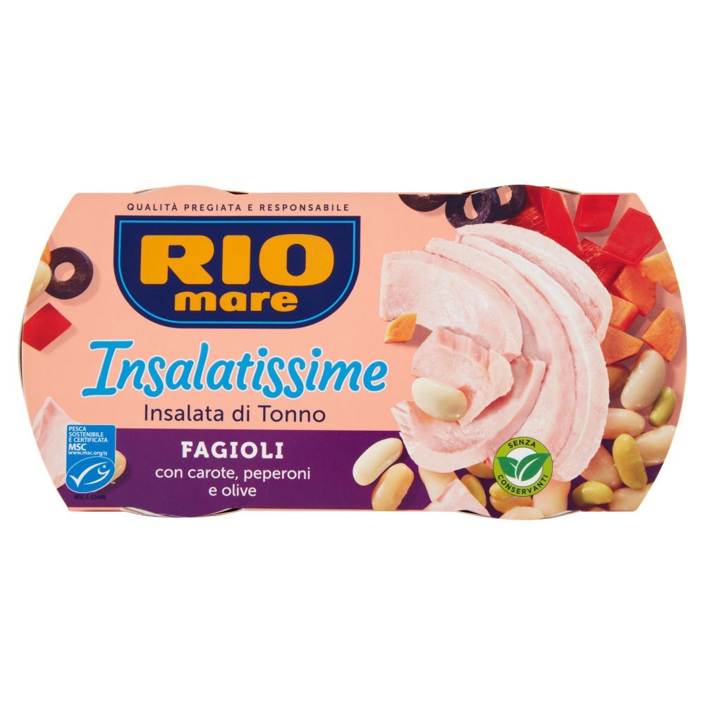 INSALATISSIME FAGIOLI E TONNO RIO MARE GR. 160 X 2 PZ.