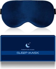 Silk Eye Mask for Sleeping - Soft Breathable Organic Natural Mulberry Silk Fabri
