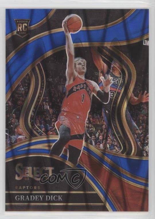 2023 Panini Select Courtside Blue Tectonic Prizm 28/99 Gradey Dick Rookie RC hs9