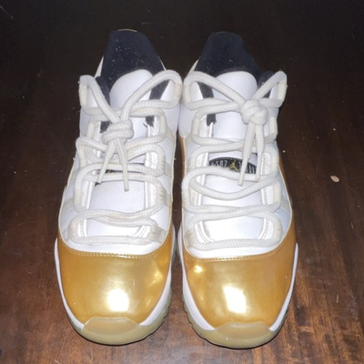 #ad #ad Jordan Air Jordan 11 Retro Low Closing Ceremony White Gold 528895 103 $88.88