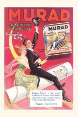 Vintage Journal Murad Turkish Cigarette Advertisement (Pocket Sized - Found